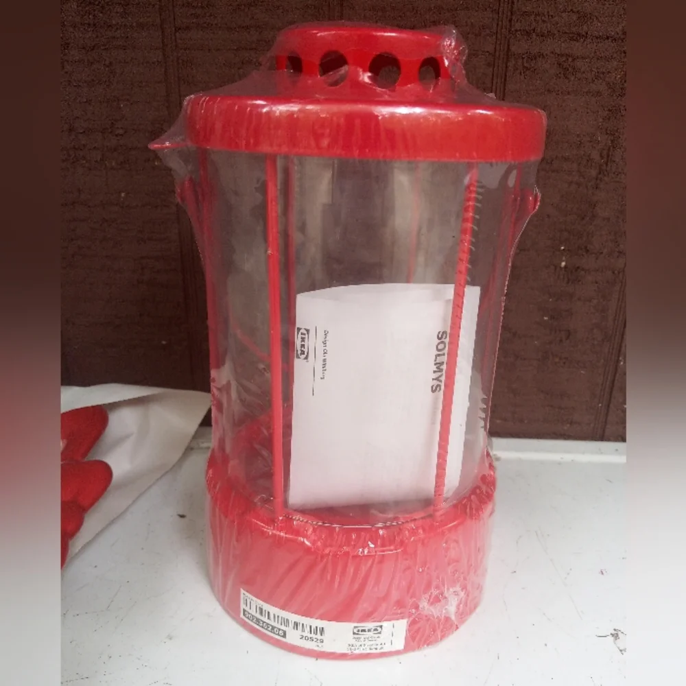 IKEA Solmys red lantern
